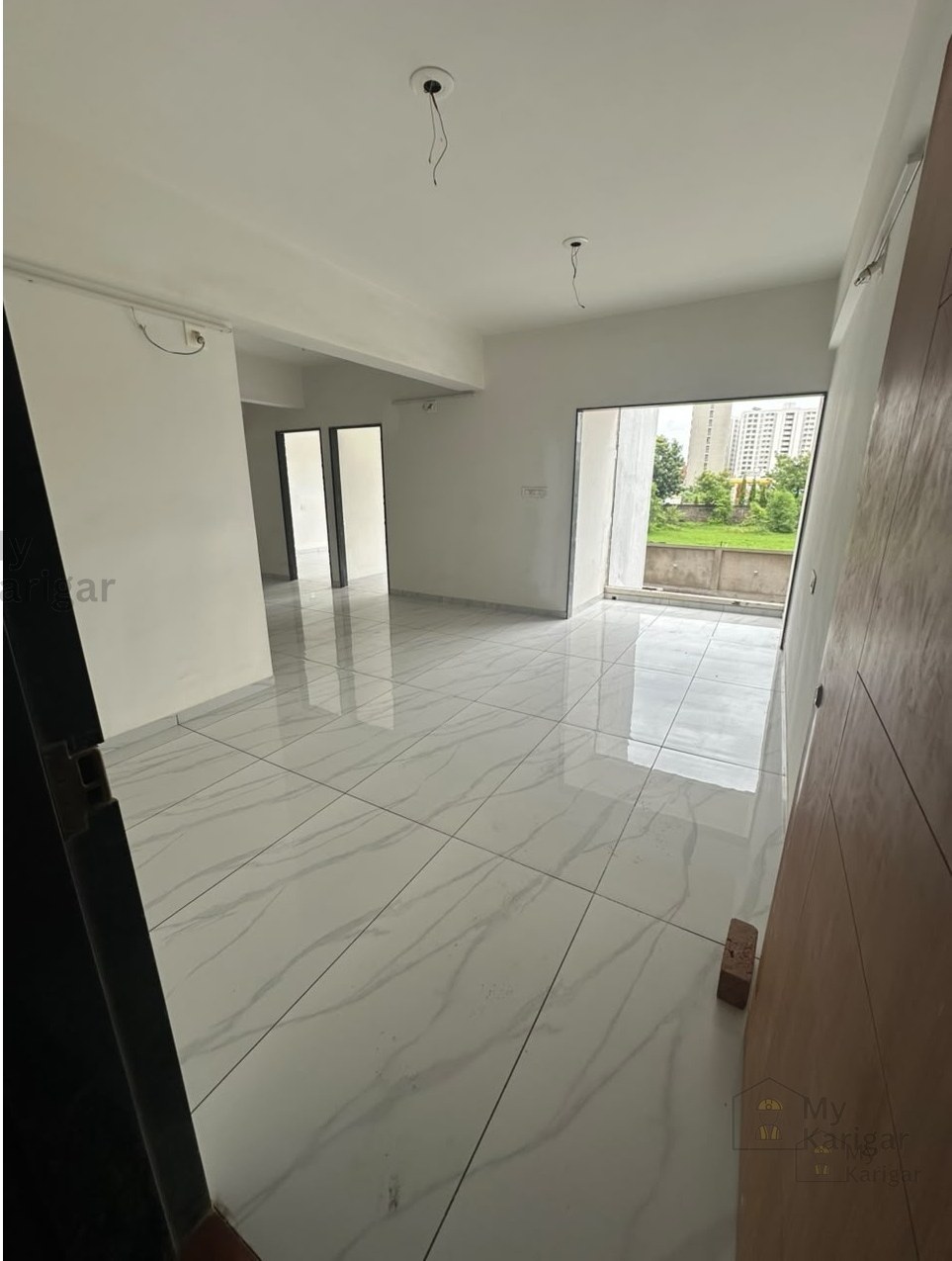 Living room flooring — after